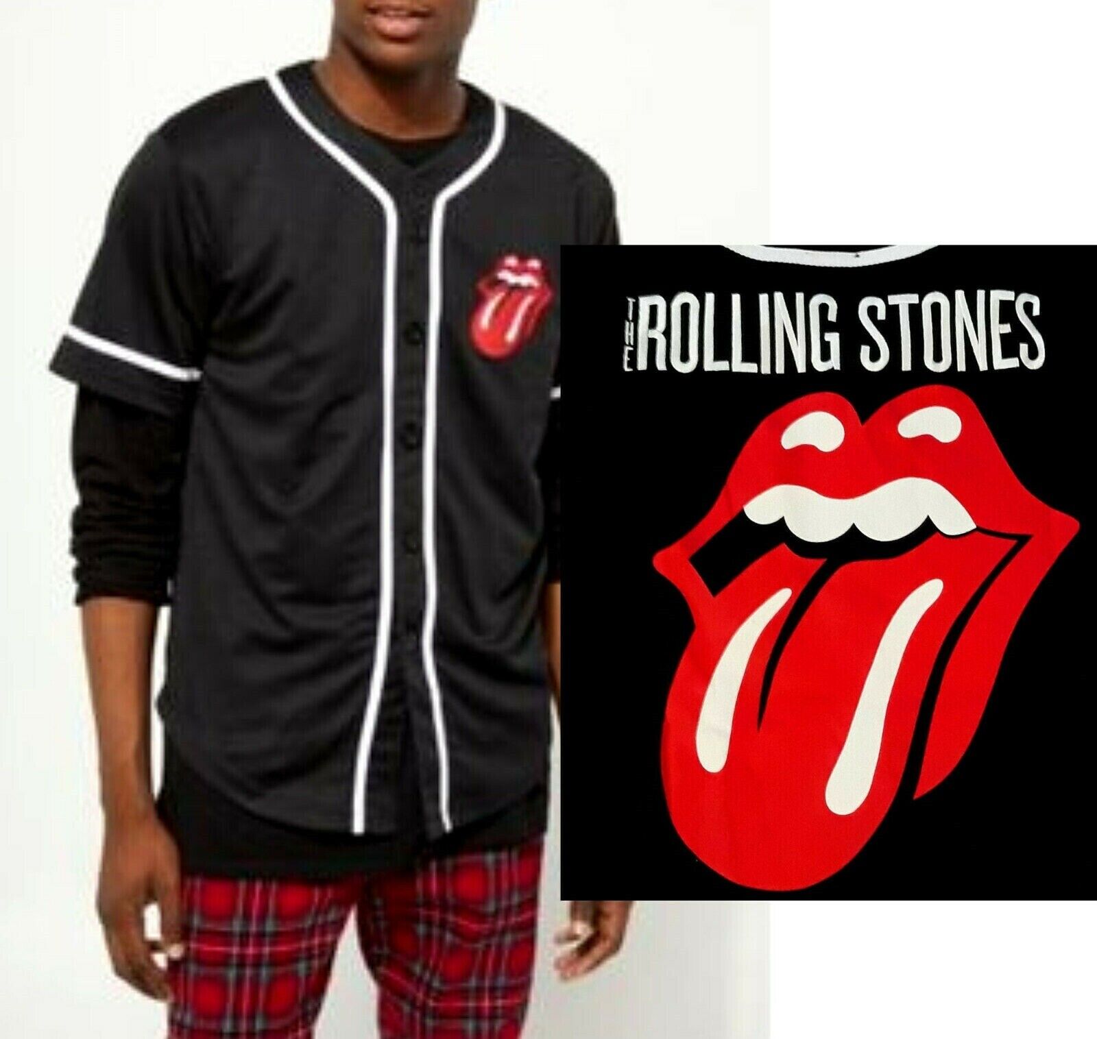 rolling stones baseball jersey