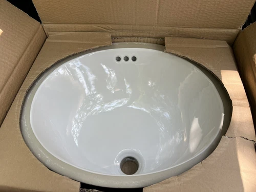 Signature Hardware 447970 Mangrove 15" Vitreous China Bathroom Sink White - Picture 2 of 4