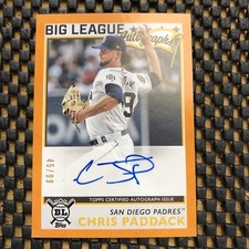 2020 Topps Big League Autographs Orange #BLACP Chris Paddack /99