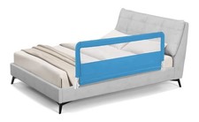 Costway 59" Baby Bed Rail Guard Safety Swing Down Baby Blue BS10045BL