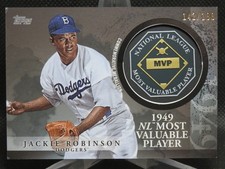 JACKIE ROBINSON 2023 TOPPS NL MVP AWARD PLAQUE CARD SP #D 142/199 DODGERS