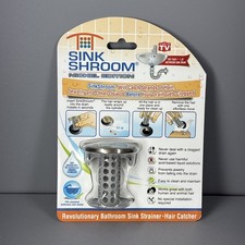 SinkShroom Nickel Award-Winning Drain Protector Hair Catcher Snare by TubShroom