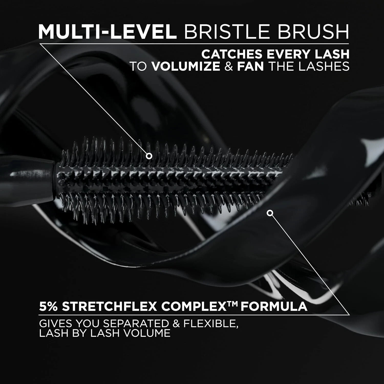 L'oreal Voluminous Panorama Mascara 701 Blackest Black 0.33 FL OZ - New W/O Box