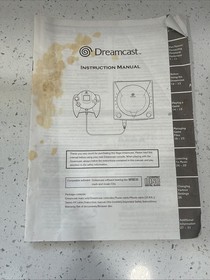 SEGA Dreamcast Console 2 Controllers Memory Card, Manual & Web Browser See Descr