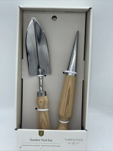 STAINLESS STEEL PREMIUM GARDEN TOOL SET FOR HORTICULTURE. OUTDOOR TOOLS SET.
