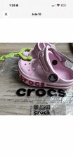 Crocs Bayaband Clog Kids Pink Slip On Adjustable Strap US 5 EU 20-21 205400