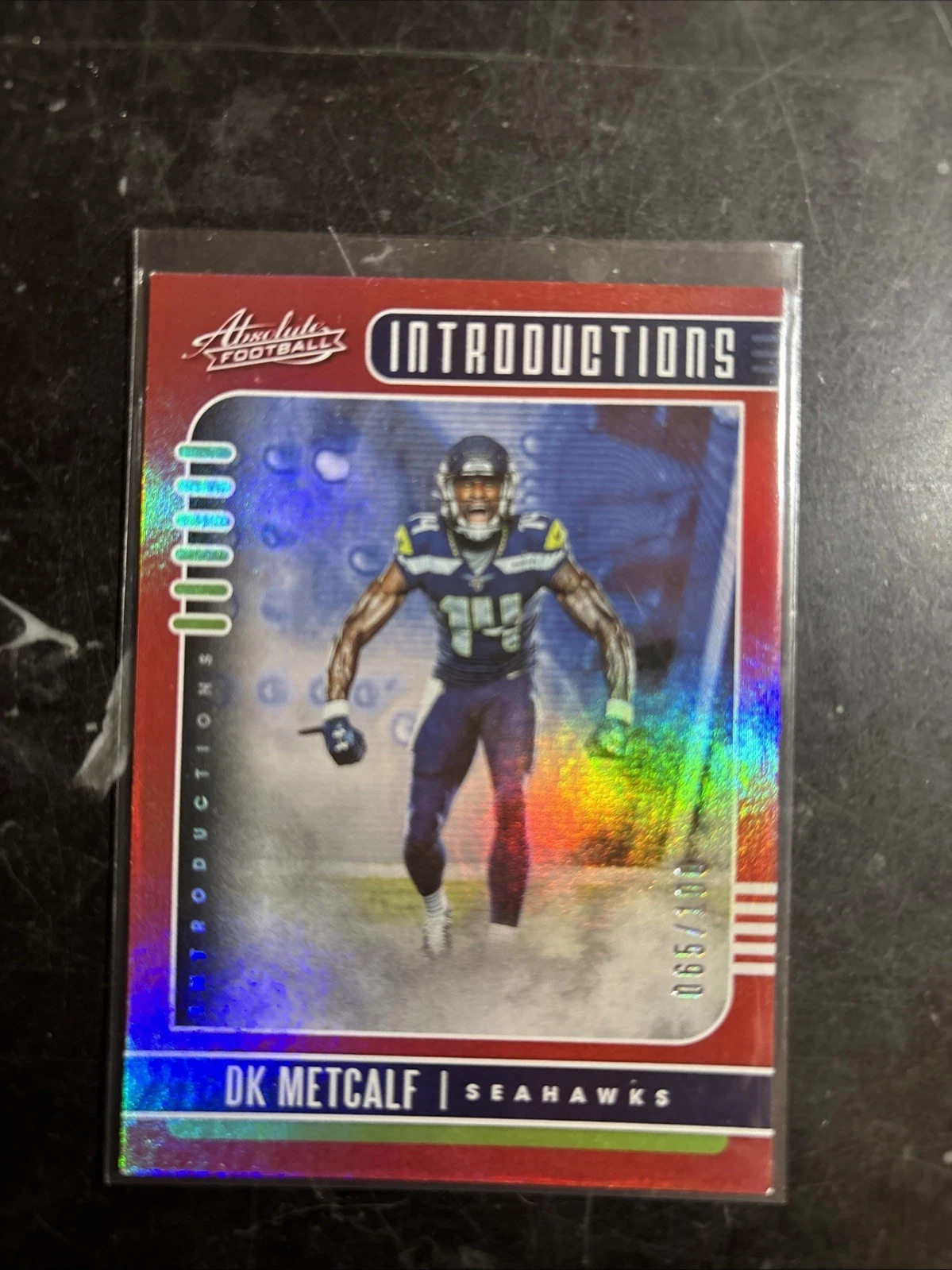 DK Metcalf Panini Absolute Introductions #7 Red