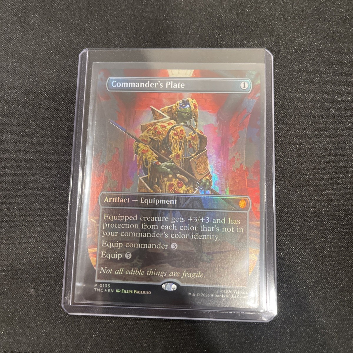 Commanders Plate 0135 - Exclusive Pizza Box Promo Extended Alt Art