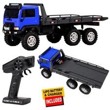 Hobbyplus 1/18 ARKTOS 6X6 RTR Blue Body & Black Rear Bed Rock Crawler