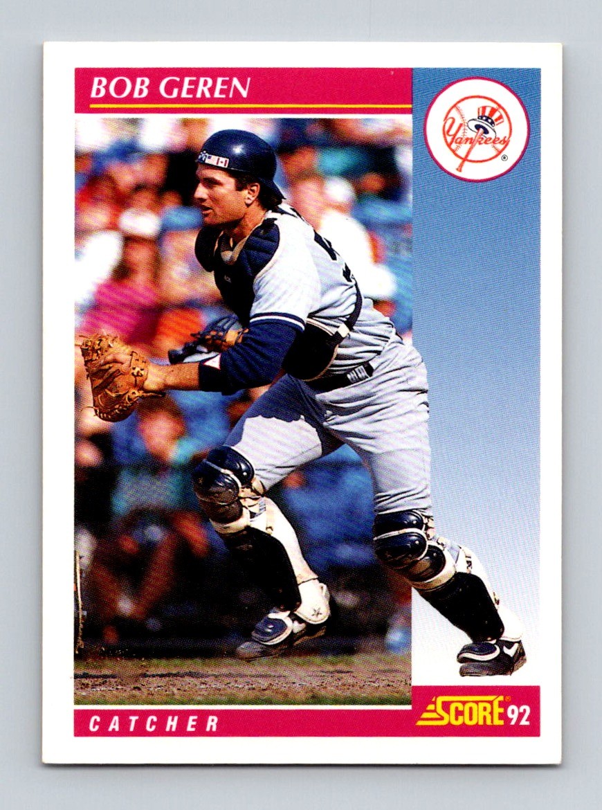 1992 Score BOB GEREN #170 New York Yankees