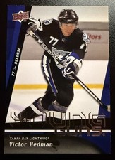 2009-10 Upper Deck Series Hockey #202 Victor Hedman Young Guns Rookie Card. rookie card picture