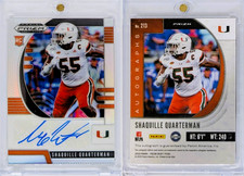 2020 Panini Prizm Shaquille Quarterman Draft Pick Autographed Prizm - Miami