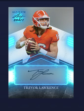 1-of-1 NFT Trevor Lawrence 2021 Leaf Ultimate Draft Rookie card Jaguars Clemson