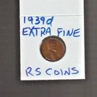 1939D   XF LINCOLN  CENT ~ TOUGH to get HI GRADE **EXTRA FINE** #33R free ship
