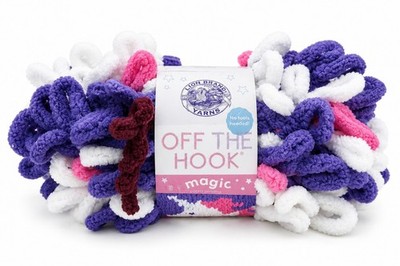 Discontinued Lion Brand Off The Hook Magic Unicorn #504 Loop Yarn Jumbo 7 New