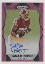 2017 Panini Prizm Rookie Auto Pink Prizm Samaje Perine #RA-SP Auto w5v