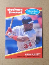 1991 Mootown Snackers Signature Series Food Issue #2 Kirby Puckett Twins 