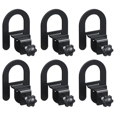 6 PCS Non Slip Mattress Gaskets Adjustable Holder Bed Frame Gripper Black