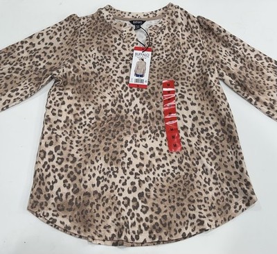 Buffalo Women's Cozy V-Neck Long Sleeve Top, Mellow Leo, Size M