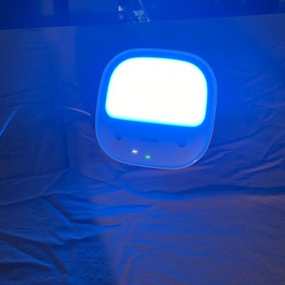Philips HF3429 Blue Portable LED Luminaire Wake Up Light Therapy Mood Relief