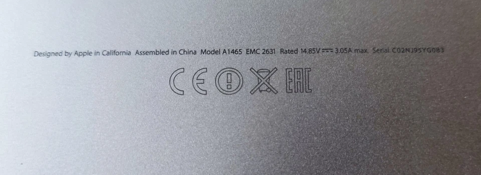 MacBook Air 11" A1465 (2014) EMC2631, 4GB RAM 128GB SSD - Bild 2 von 4