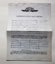 NASCAR REPRODUCTION 1948 Race Report 2006 Facsimile