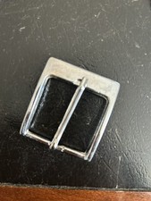 Vintage Polished Chrome Square Belt Buckle New