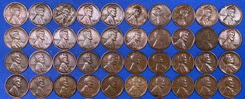 Lot of 550 Wheat Pennies 1909-1939 PDS Good Condition See DETAILED DESCRIPTIION