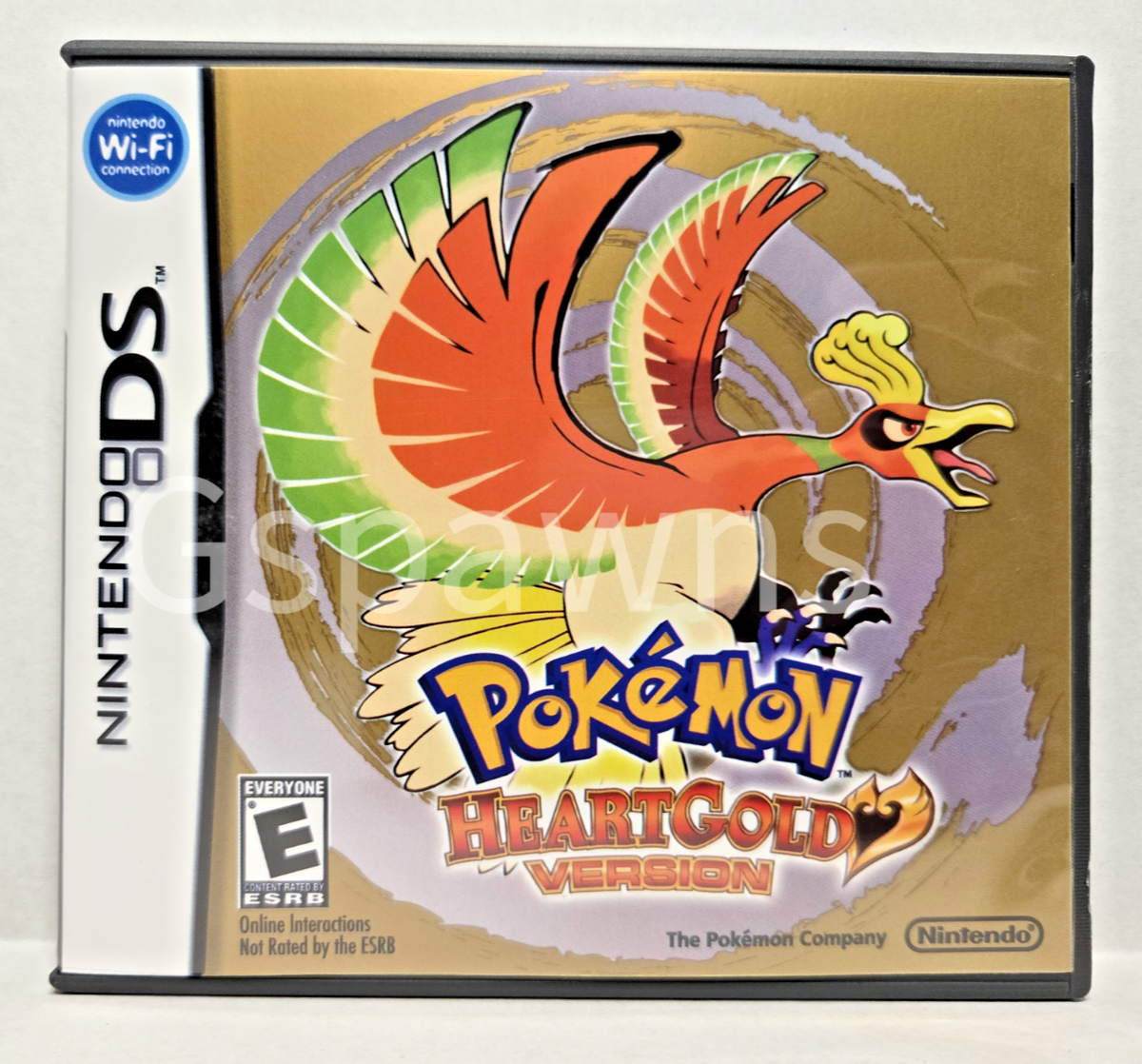Pokémon HeartGold Version Replacement Case and Manual Only-(No