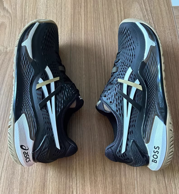 ASICS Gel Resolution 9 'black gold' Men's shoes 1041A453-001 | eBay