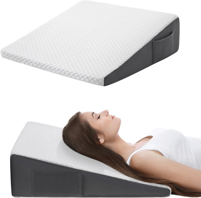 Cozymaker 7.5'' Bed Wedge Pillow for Sleeping after Surgery, Back Support, Leg El