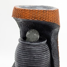 Grand Water Feature - 24x22x48cm - Colour Changing Crystal Ball in Greek Urn in 