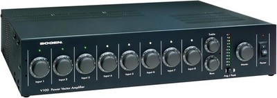 Bogen V100 Power Vector Modular Amplifier 100W Commercial Audio 8 Module Bays