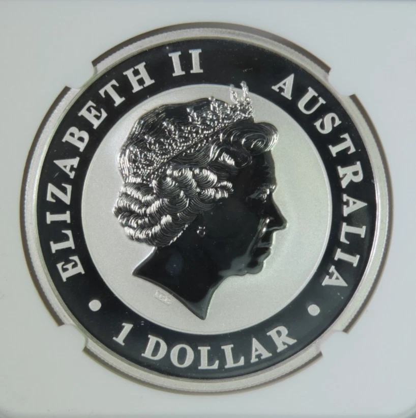 2014 P Australia Kookaburra 1oz .999 Silver $1 Coin NGC MS70 - Image 4 of 4