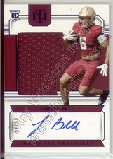 jaheim bell rookie rc draft auto jersey patch fsu seminoles noles college #/49