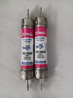 Ferraz Shawmut TRS100RID 100 Amp 600V RK5 Smart Spot TriOnic Fuse Lot Of 2