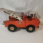 Tonka Mighty Tonka XMB-975 Orange White Black Pressed Steel Tow Truck Vehicle