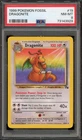 Pokemon Dragonite Fossil Unlimited NON Holo Rare #19 PSA 8