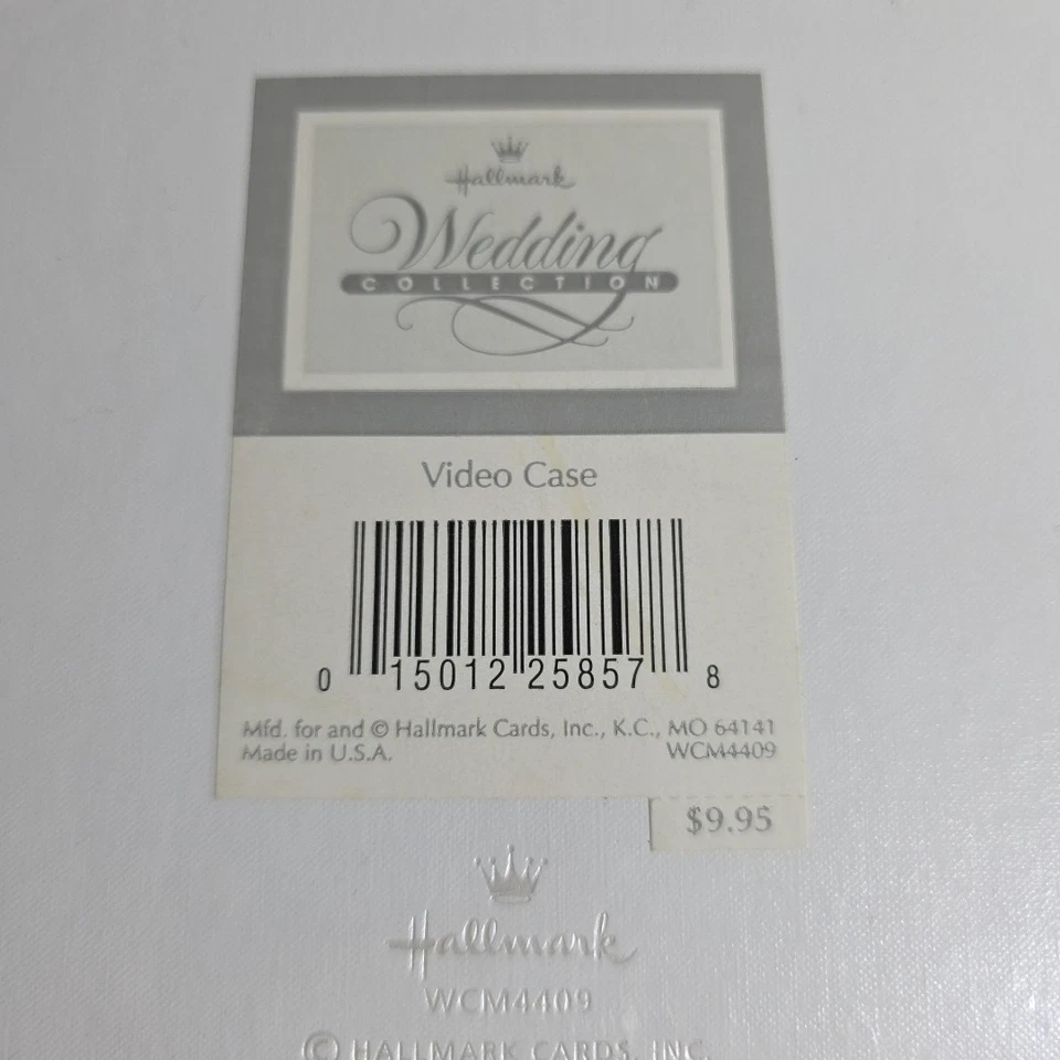 Hallmark NUESTRA BODA VHS VIDEO CINTA ESTUCHE DE ALMACENAMIENTO Clamshell NUEVO Sellado RECUERDO Foto 4 de 4