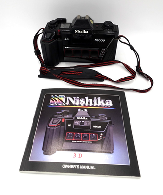 Nishika N8000 35mm Quadrascopic Stereo 3D Lenticular Camera w