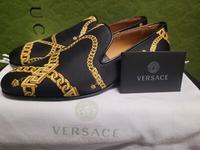 Versace Slipper Kette Rohling Brandneu UVP 620£