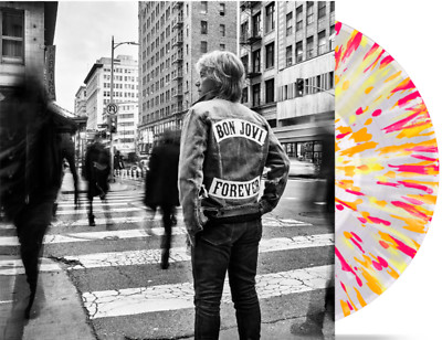 Bon Jovi - Forever Exclusive Sunburst Splatter on Clear Transparent Vinyl LP NEU