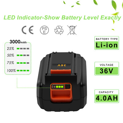 Batteria Al Litio Da 36 V 2 Ah, Compatibile Con Tutti Gli Utensili Blackdecker Da 36 V Senza Effetto Memoria Bassa Autoscarica Pratica Compatta E Versatile 88836350 - Foto 6