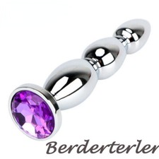 Big Size Anal Plug Prostate Massage Metal Anal Beads Long Butt Plug for Women
