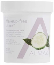 Almay Hypoallergenic Eye Makeup Remover Pads 80 Count Oil Free Wipes