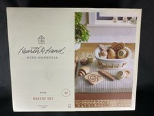 Hearth Hand Magnolia Wood Toy Bakery Baked Food Set