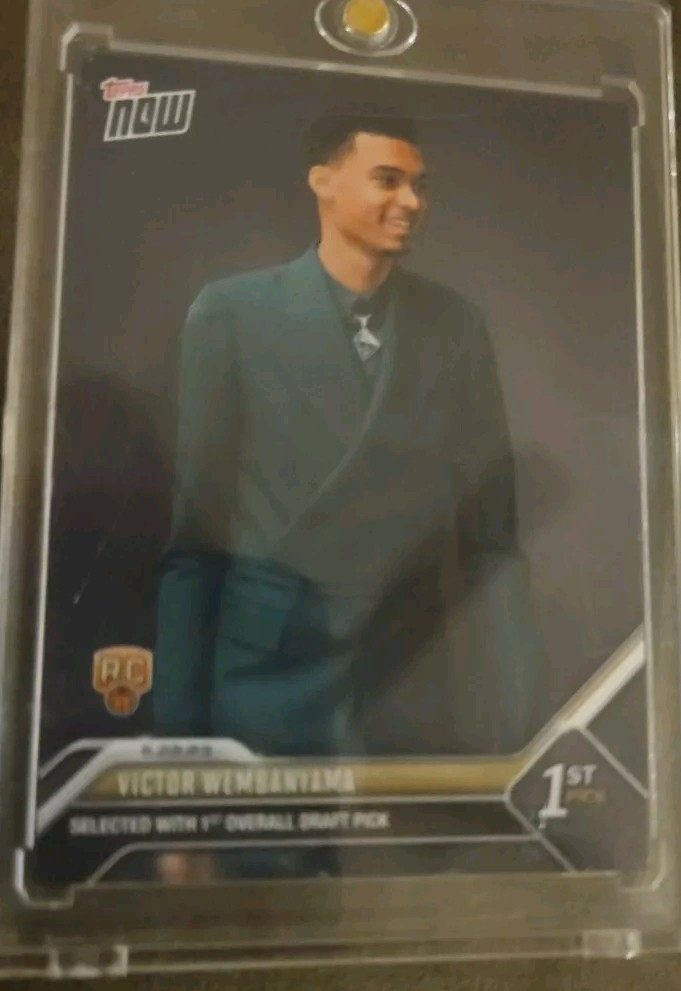 2023 Topps Now Victor Wembanyama NBA Draft 1st #1 Pick D1 San Antonio Spurs PS