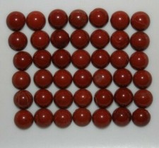 Natural Red Jasper 5mm Flat Back Round Cabochon Loose Gemstone s 