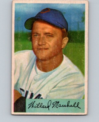 1954 BOWMAN BASEBALL #70 WILLARD MARSHALL        MID GRADE PN