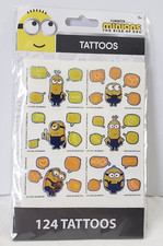 Illumination Minions The Rise of Gru Temporary Tattoos 124 Tattoos NEW